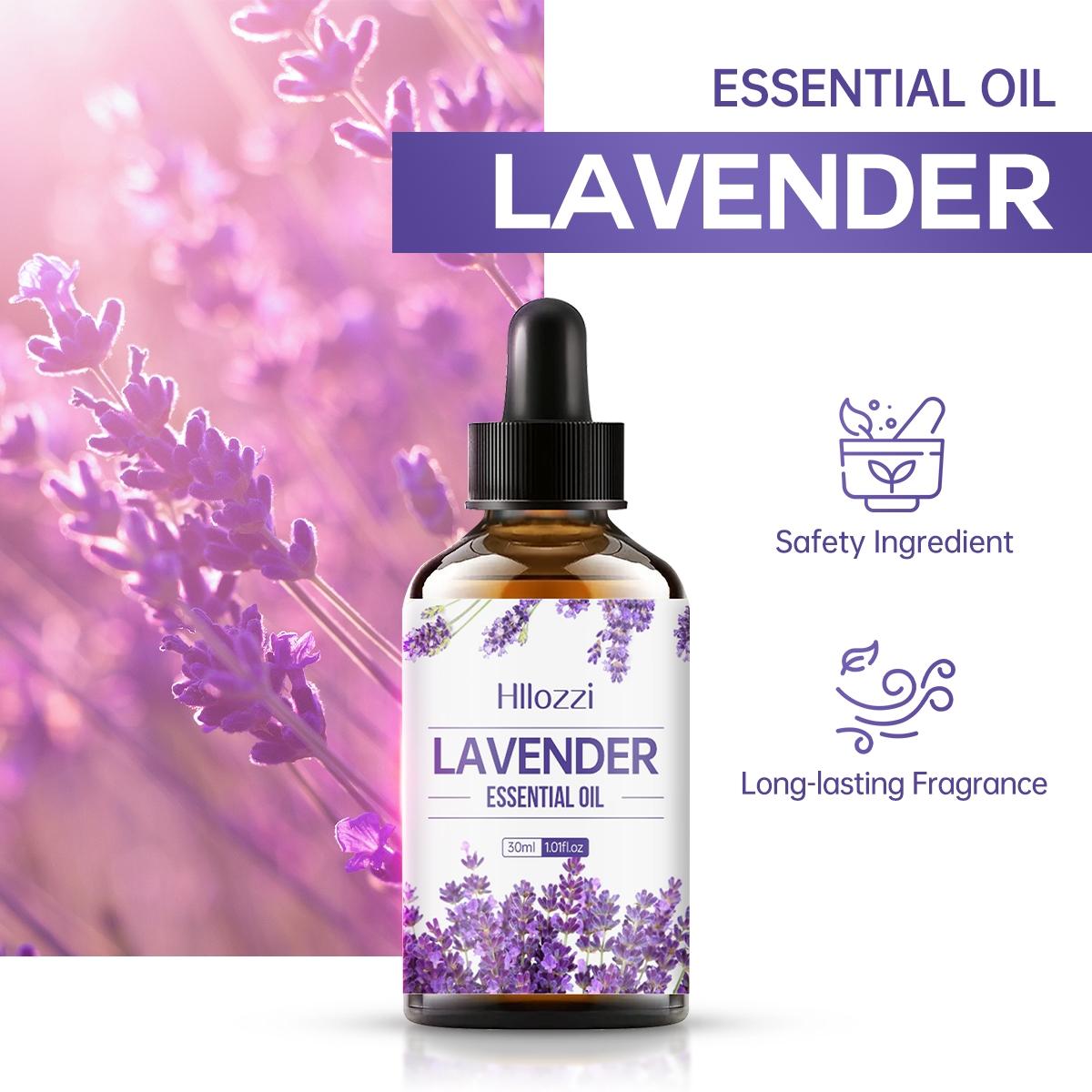 1pc 30ML Lavender Essential Oil for Diffusers, Humidifiers, Home, Living Room, Bedroom, Bathroom, Air Freshener, Stress Relief, Gift Choice, Pure Essential Oils