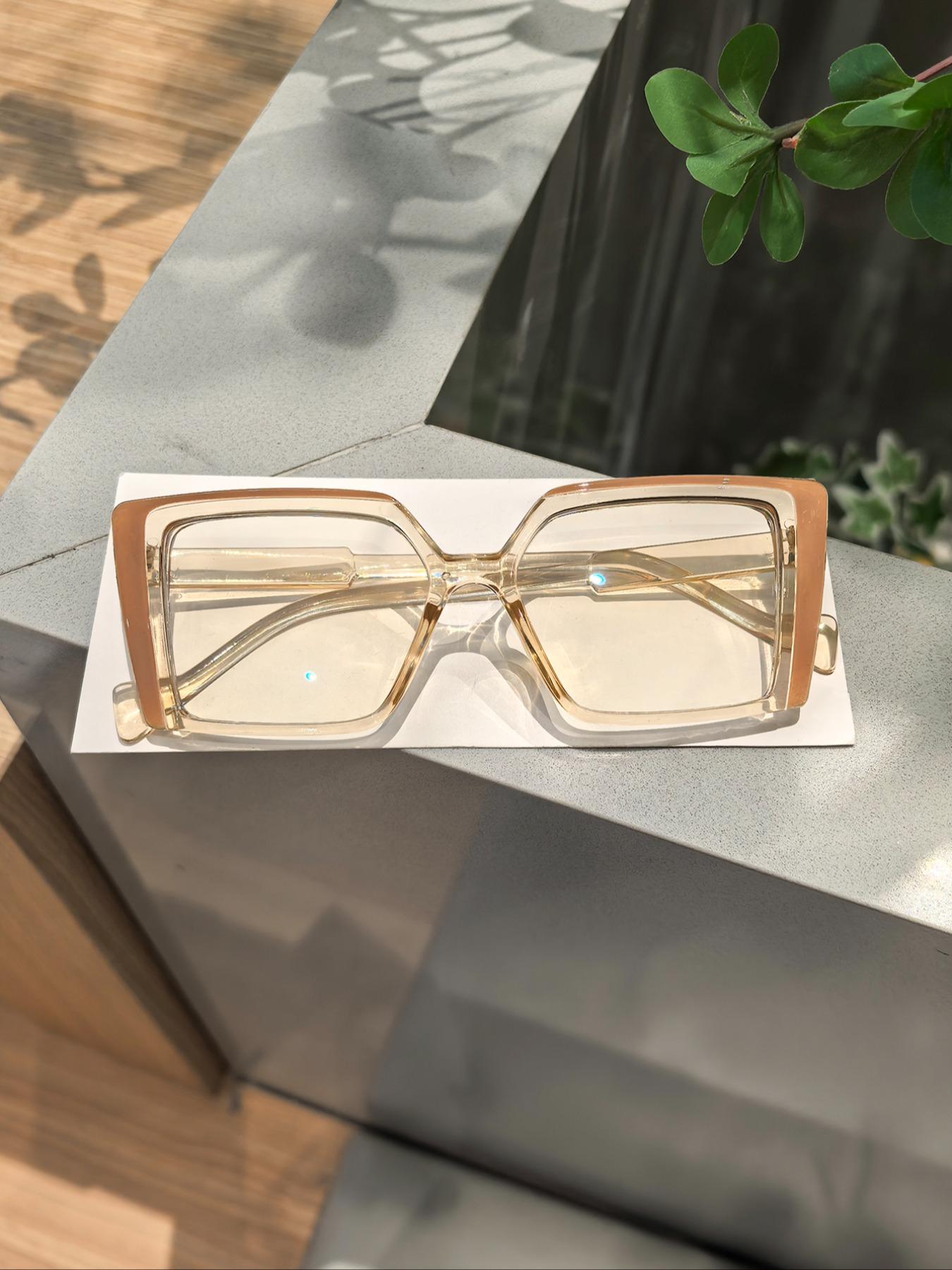 Unisex Tortoiseshell Rectangular Eyeglasses Frame, Leopard Pattern Eyeglasses, High Quality Eyewear, Casual Fashion Glasses for All Seasons, Lightweight Durable Design for Students Daily Use