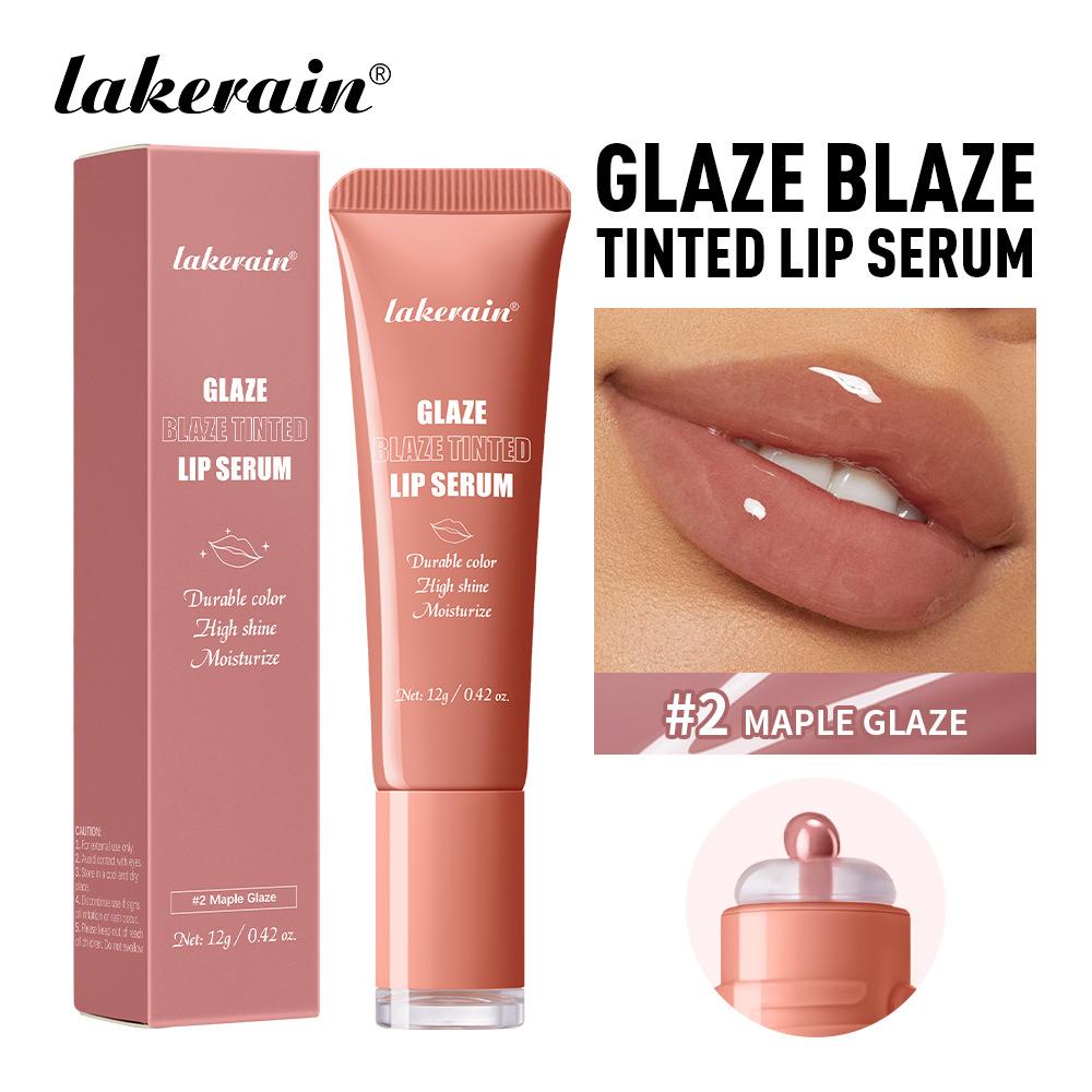 1 Piece Donut-shaped Peptide Essence Lip Gloss, Moisturizing Lipgloss, Long-lasting Moisturizing Tinted Lip Balm, Versatile Lip Makeup for Daily No-makeup Looks