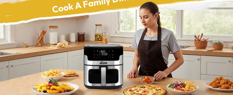 MIRASTON 8.5QT Large Capacity Digital Touchscreen Air Fryer, 8 Cooking Presets, Durable Stainless Steel, Visible Cooking Window, Nonstick Basket, 1500W, Holiday Haul MIRASTON 8.5QT Large Capacity Digital Touchscreen Air Fryer, 8 Cooking Presets, Durable Stainless Steel, Visible Cooking Window, Nonstick Basket, 1500W, Holiday Haul