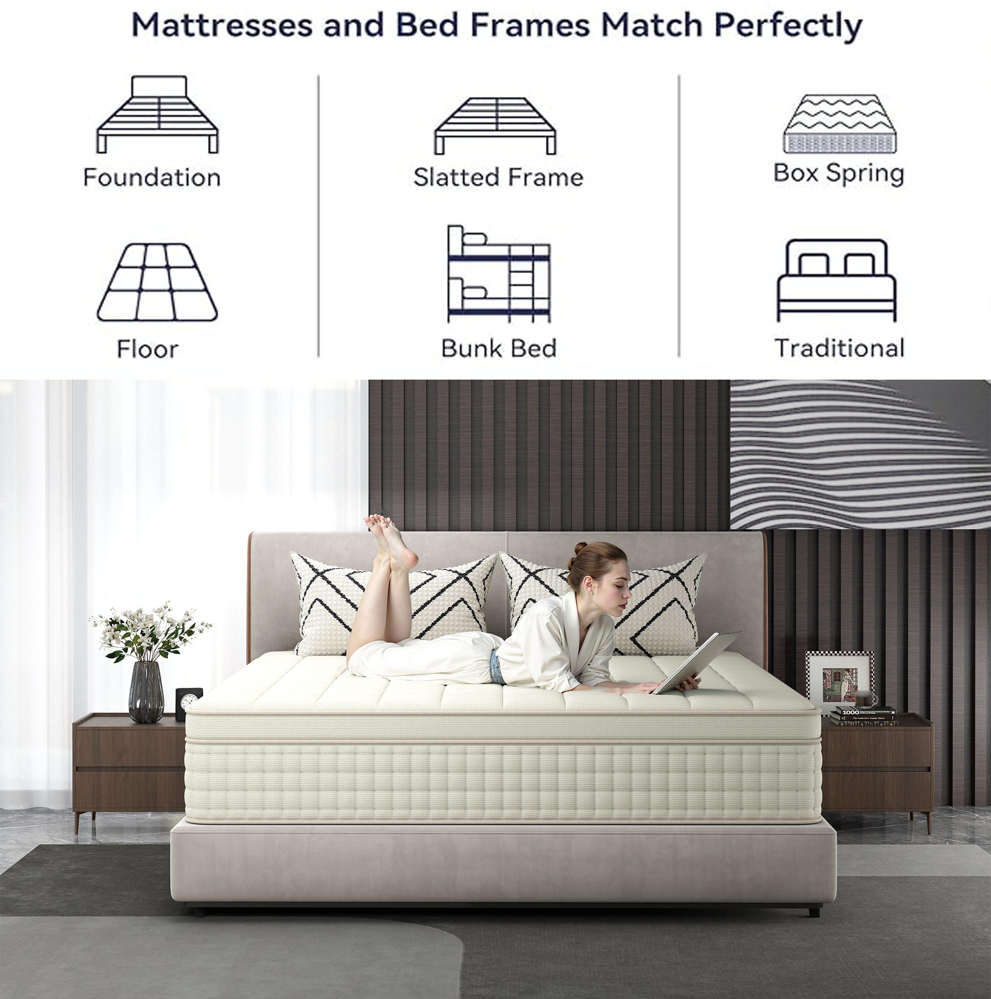 12/14 inch Twin, Full, Queen, King Boxed Memory Foam Mattress Medium Firm Soft& Comfortable sweet night hybrid bed modern Mattress Bedroom Comfy Aesthetic Design queen size mattress jelly bed mattress colchones para cama mattresses