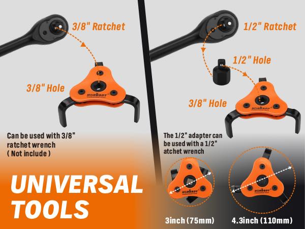 Oil Filter Wrench Set with Storage Case, 11pc or 9pc, Swivel Wrenches Fit 2-3/4" to 5-1/4", Adjustable Filter Pliers (9" & 12"), Valve Lapper Set, 3-Jaw Socket, Ratchet Handle for Garage, Roadside Repair Oil Filter Wrench Set with Storage Case, 11pc or 9pc, Swivel Wrenches Fit 2-3/4" to 5-1/4", Adjustable Filter Pliers (9" & 12"), Valve Lapper Set, 3-Jaw Socket, Ratchet Handle for Garage, Roadside Repair