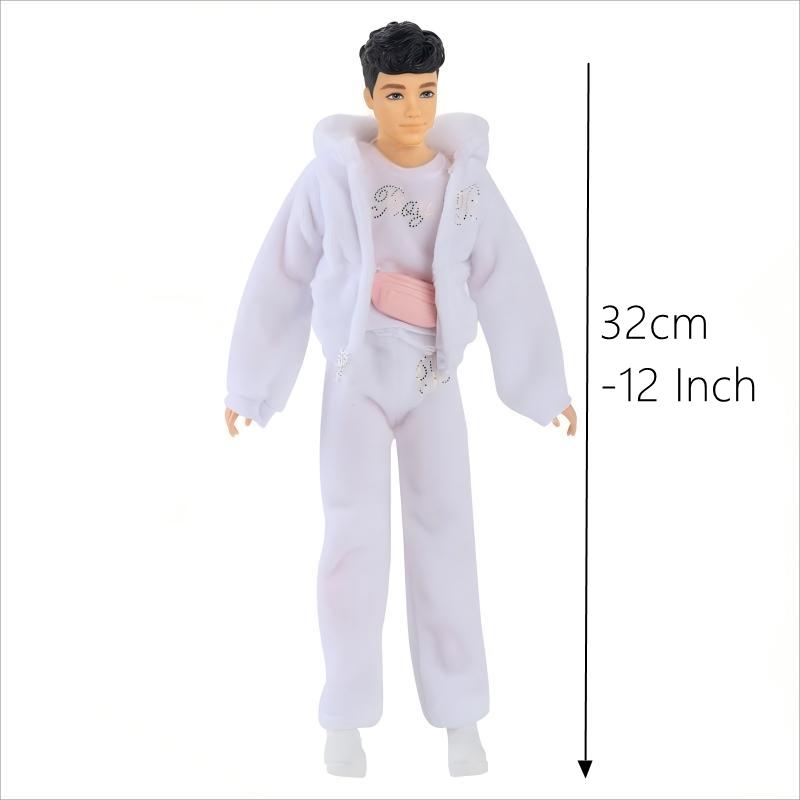 12-Inch Unisex Ken Doll Fashion African Model, Stylish Male Toy Figure, Perfect Gift for Collectors and Kids, Durable Design