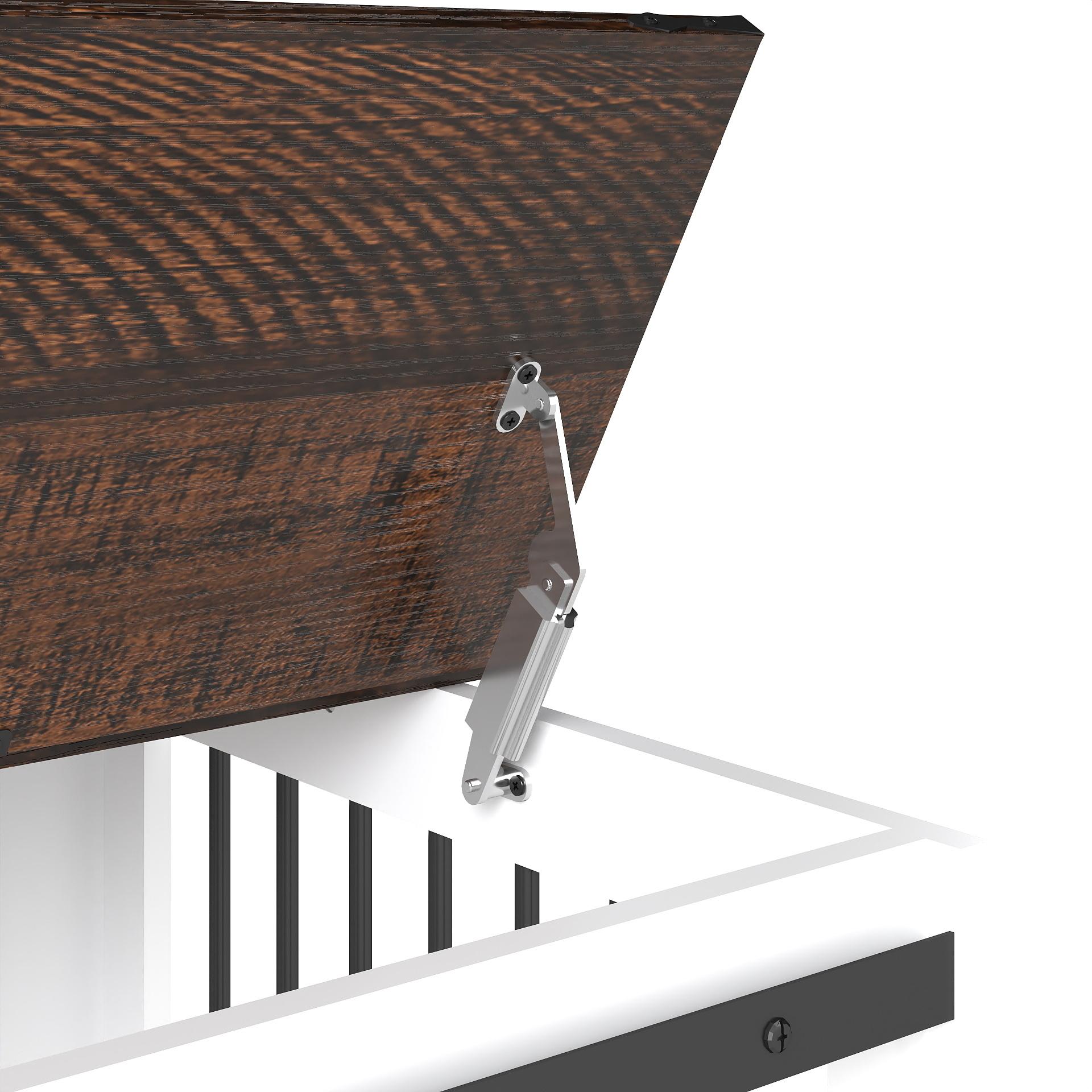 47.2*23.6*34.8 Inch Brown‑White Farmhouse Dog Crate Furniture, Wooden Kennel with Wheels, Removable Divider, Barn Door & Metal Corners for 2 Small Dogs or 1 Large Dog 47.2*23.6*34.8 Inch Brown‑White Farmhouse Dog Crate Furniture, Wooden Kennel with Wheels, Removable Divider, Barn Door & Metal Corners for 2 Small Dogs or 1 Large Dog