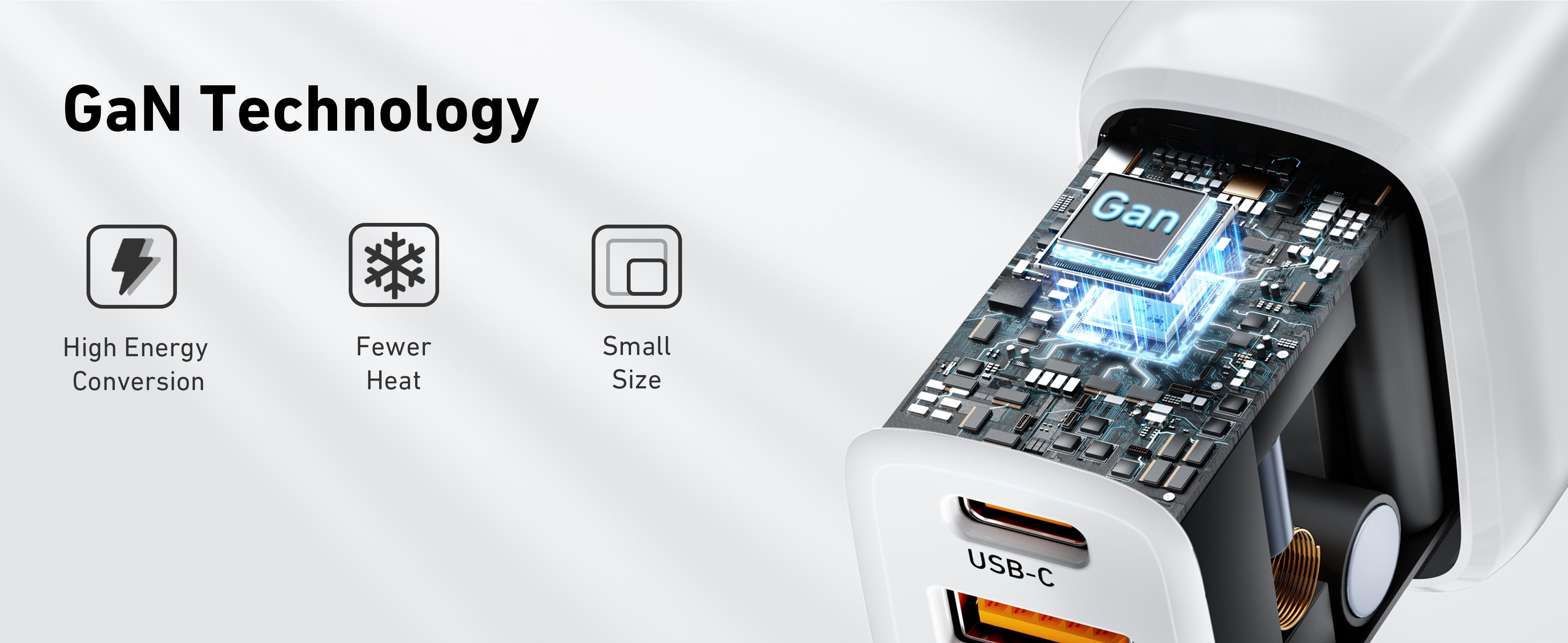 BENFEI USB C Charger, 20W GaN Wall Charger Compatible with iPhone 16/16 Pro/Pro Max/iPad Pro with 60W 3ft USB-C Cable