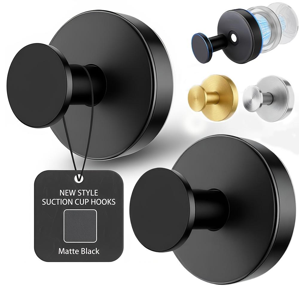 Suction Cup Stainless Steel 304 Hooks for Bathrooms And Kitchens, Suitable for Smooth Surfaces Like Glass, Mirrors, Ideal for Bathroom Organization, Storing Bath Balls, Bathrobes, And Coats