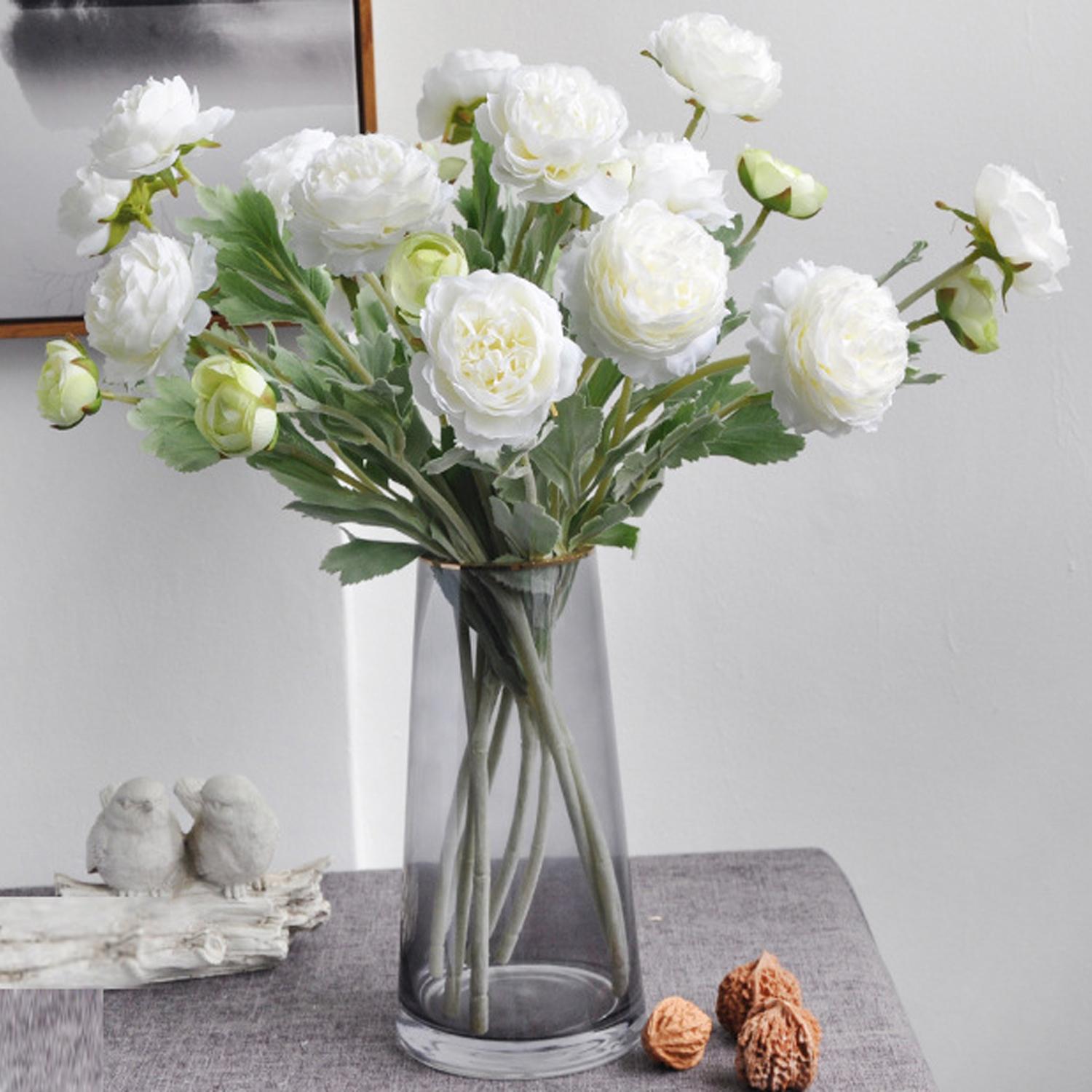 Molilito Peony Bouquet — 20 Stems (≈60 Heads), 50 cm, Bendable Stems for Wedding & Home Décor (Vase Not Included)