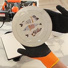 AKEYDIY Heat Press, 12x15 Inch Heat Press Machine Combo for T-Shirts, 850W Digital Transfer Sublimation T-Shirt Printing Machine, 360° Swing Away Tumbler Heat Press for Bags Mugs Hats Plates Caps Plates (Orange)