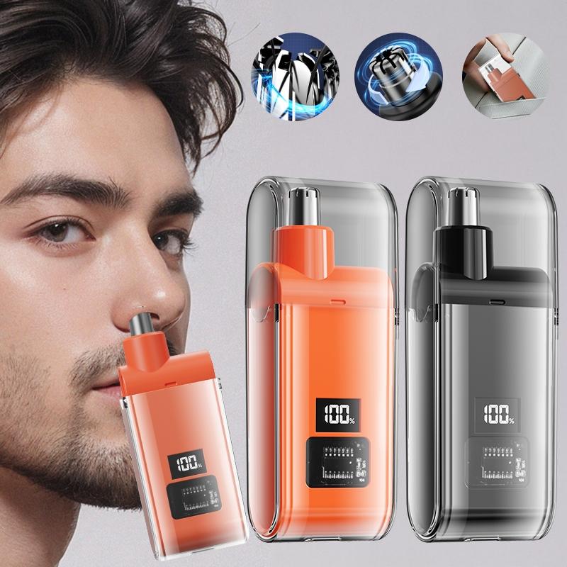 Portable mini nose hair trimmer, waterproof, dry and wet dual-purpose painless nose hair trimmer, electric shaving tool, nose and beard trimmer, men's ear and nose trimmer, USB charging