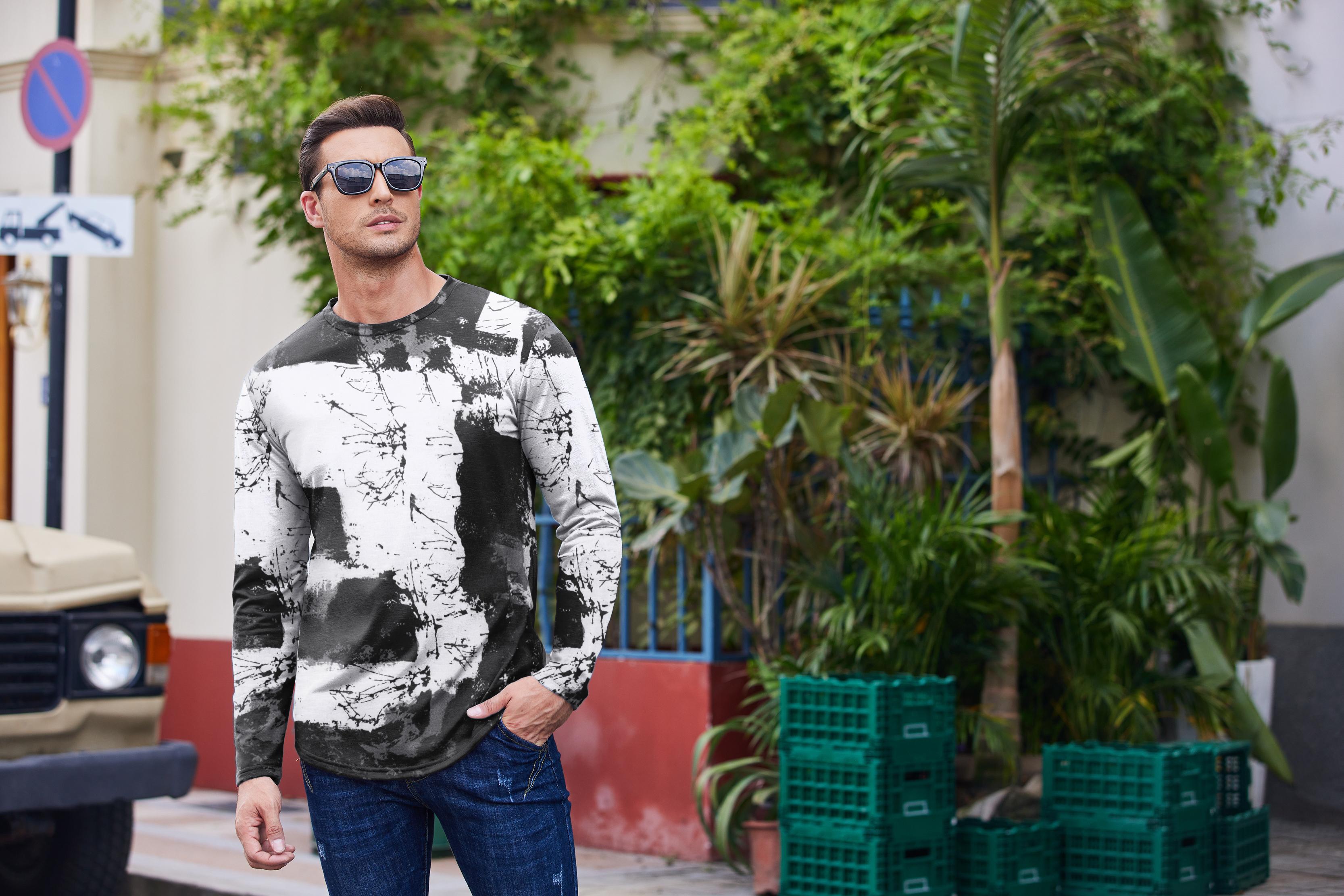 COOFANDY Men 2 Pack Muscle Fitted T Shirt Gym Workout Athletic Long Sleeves Tee COOFANDY Men 2 Pack Muscle Fitted T Shirt Gym Workout Athletic Long Sleeves Tee