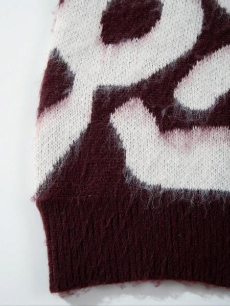 Men's Fall Winter Casual Loose Fit V Neck Button Front Knit Cardigans Sweater Coat, Soft Plush Colorblock Street Style Outerwear for Leisure Outings