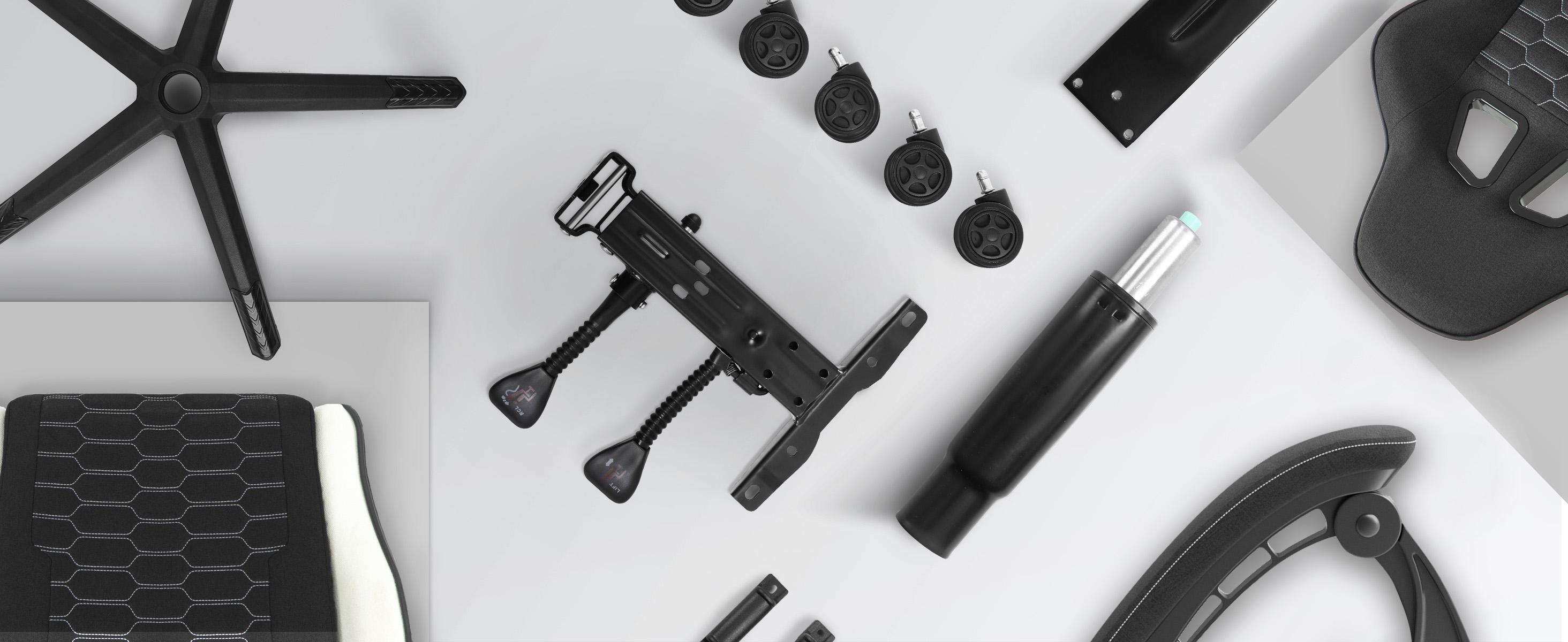 Dowinx Fabric Gaming Chair with Pocket Spring Cushion, Ergonomic Computer Chair with Footrest, Cloth Gamer Chair with Massage Lumbar Support and Headrest