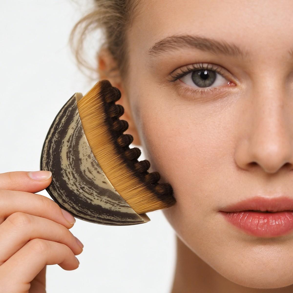 Maange Makeup Brush Set with Storage Box, Lymph Contouring Brushes, Essential Beauty Tools, Perfect for Daily Use