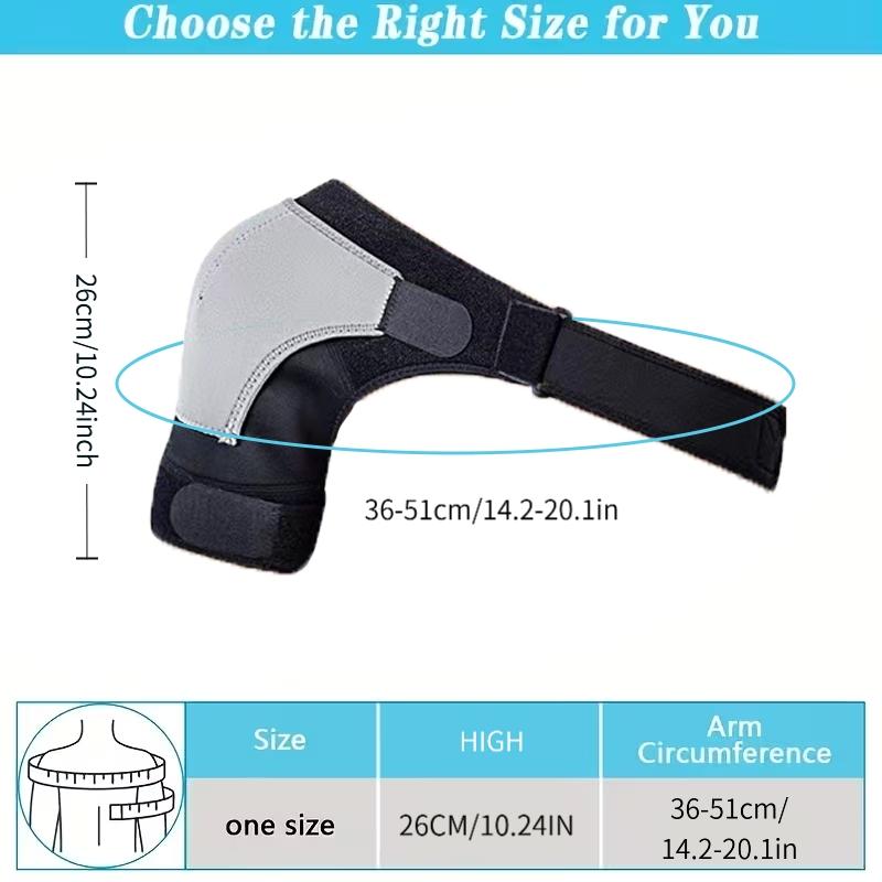 Adjustable Shoulder & Elbow Support Bracewith Rotating Joint Stabilizer--Adjustable Fit GradeCompression Sleeve for Left/Right Arm,Running,Overextension,office,Moving and lifting weights- Strap for Men & Women