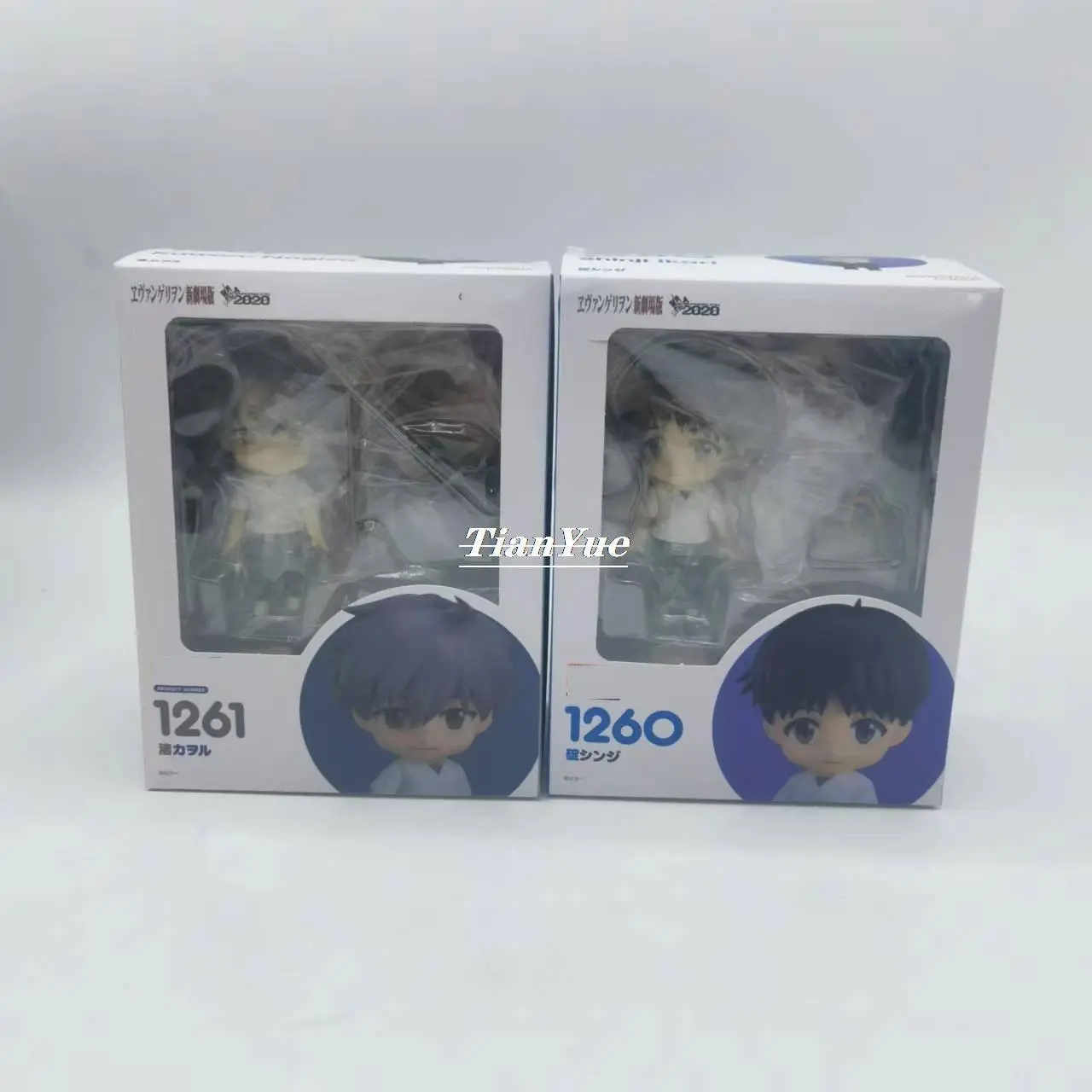 Anime Action Figure Set - Ikari Shinji (1260), Nagisa Kaworu (1261) 10cm Articulated Model Toy, Christmas Gift for 12+ Years Old, House Decoration for Children Development, 12 Years Above