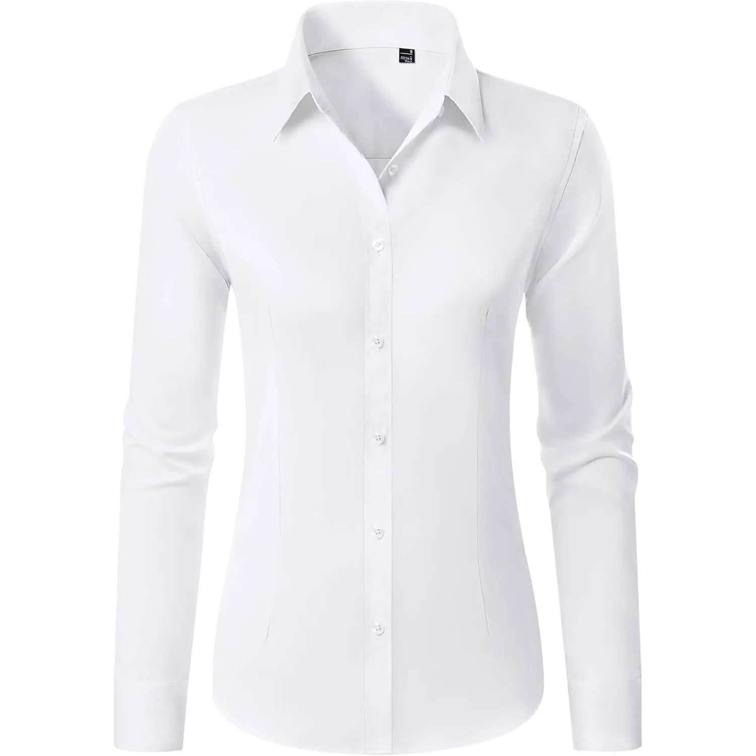 Button Down Shirts for Women Stain Shield Dress Shirt Wrinkle Free Classic Fit Long Sleeve Casual Business Work Blouse