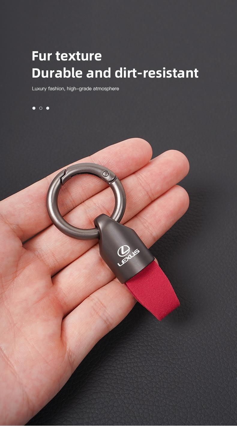 Zinc Alloy Leather Car Key Chain Strap Keyring For Lexus IS500 LS460 RC200 LM300 RX450 LX NX350h LC UX CT RZ450e RC300 GX400 GS200t GS300h LS600 RX300 TX LBX HS250