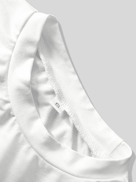 Women's "thanks It's The Trauma" Print Round Neck Crop Tee, Fashion Casual Crew Neck T-shirt for Daily Holiday Vacation Outdoor Wear, Ladies Clothes for Summer, Top