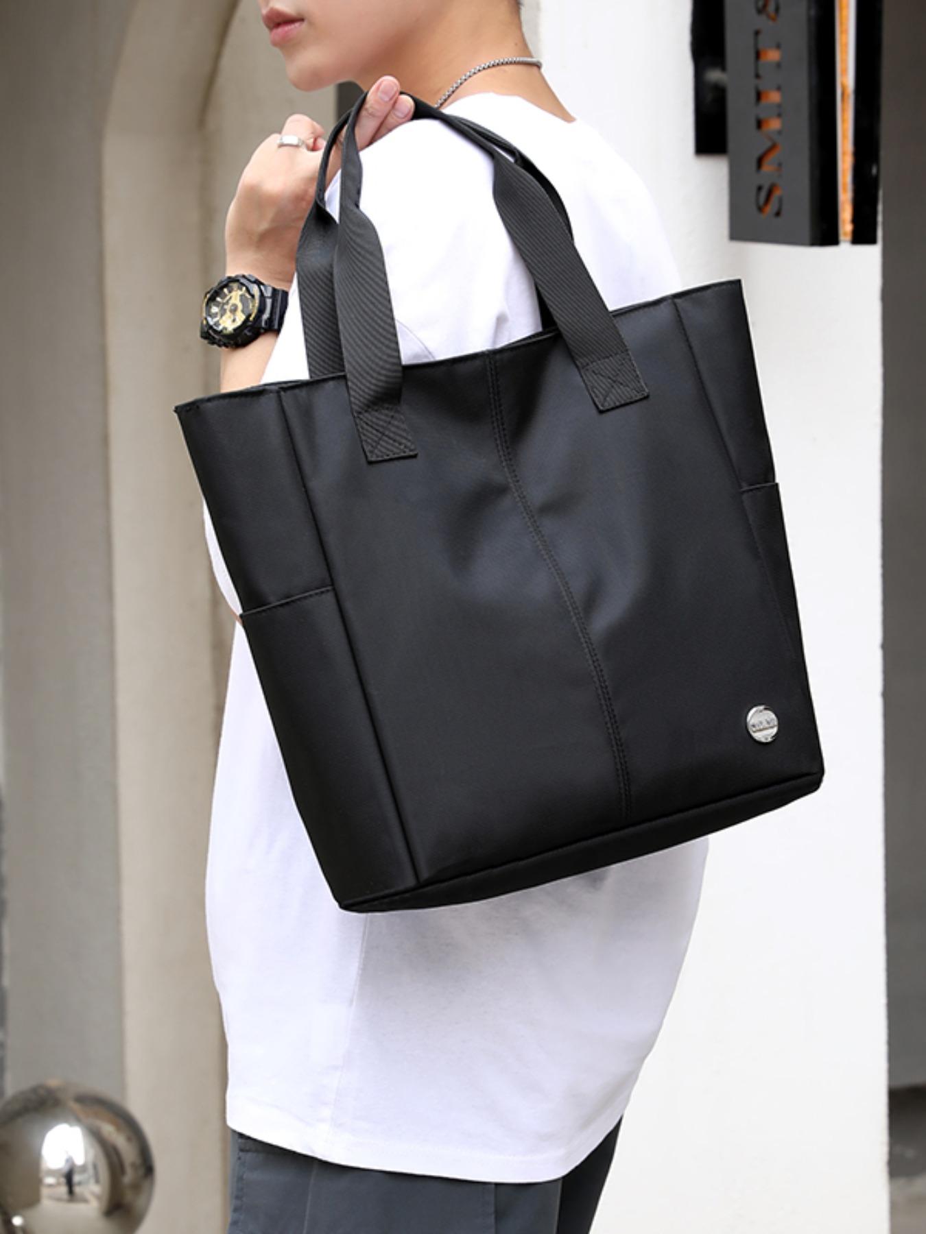 2026 New Classic Simple Unisex Waterproof Business Handbag, Large Capacity Meeting Bag, Computer Tote Bag, Office Document Bag