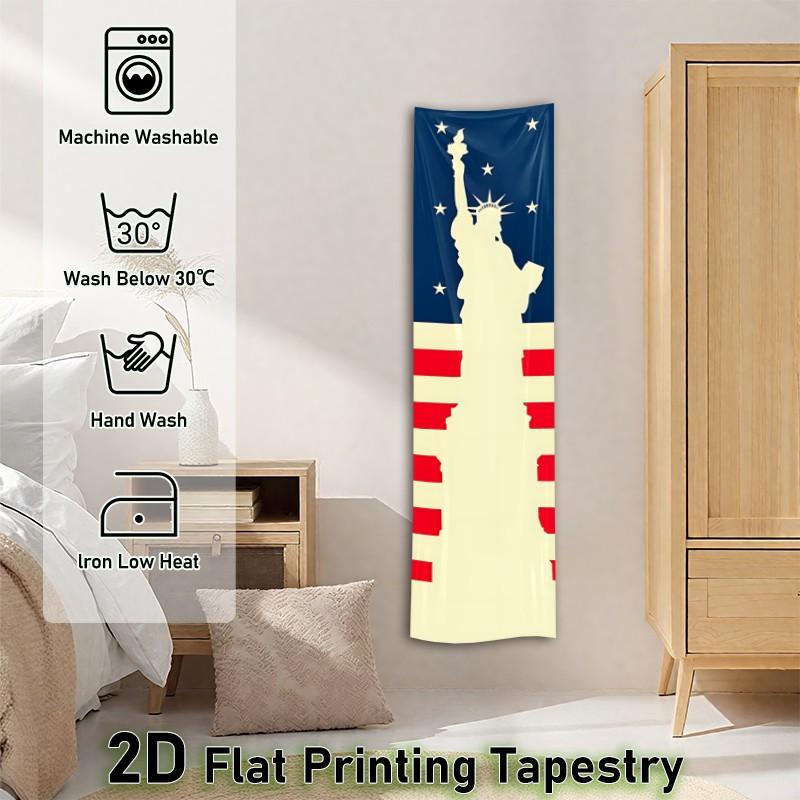 Mount Fuji Scenic Vertical Tapestry, Traditional Japanese Seigaiha Wave Patterns, Wall Hanging Tapestry for Bedroom Living Room, Polyester Tapestries