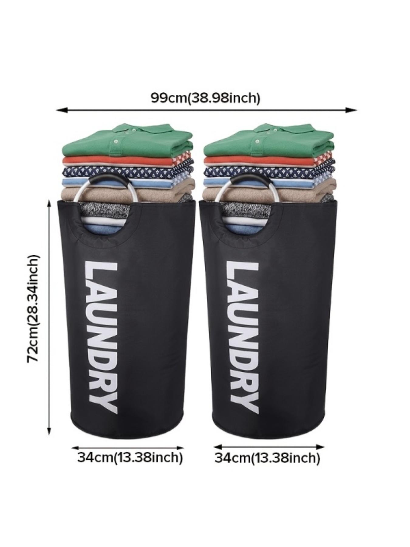 Large Capacity Laundry Basket Set, Oxford Fabric Foldable Bag, Ideal Home Dirty Clothes Hamper & Clothing Organizer