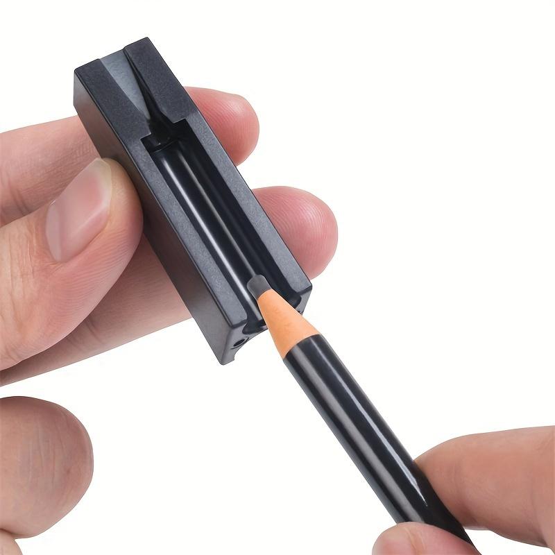 2pcs Precision Eyebrow Pencil Sharpening Tool, Microblading Tool for Permanent Makeup Tattoo Artists, Waterproof and Durable Supplies for Thinner Tips