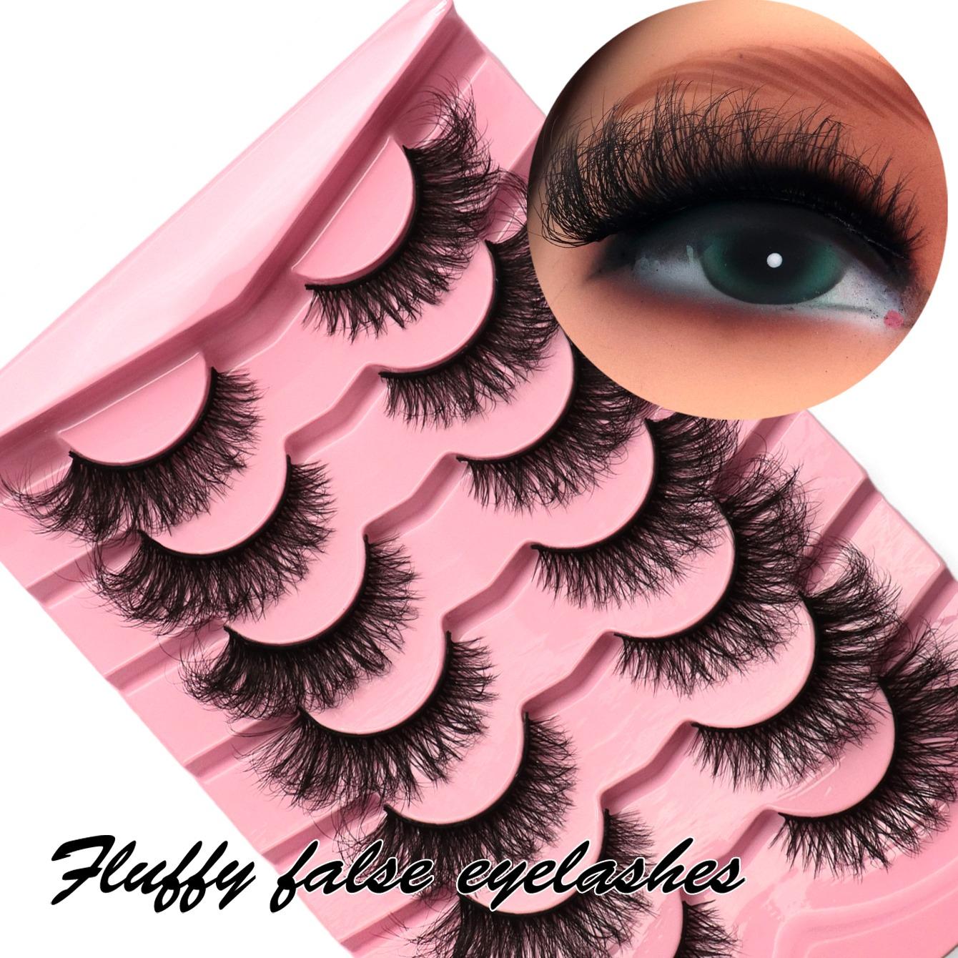 Fluffy False Eyelashes, 14 Pairs/set Mixed Curl Faux Cluster Eyelashes for Eyelashes Extensions, Natural Curling Eyelashes Kit for Women & Girls Eye Makeup Enhancement Fluffy False Eyelashes, 14 Pairs/set Mixed Curl Faux Cluster Eyelashes for Eyelashes Extensions, Natural Curling Eyelashes Kit for Women & Girls Eye Makeup Enhancement
