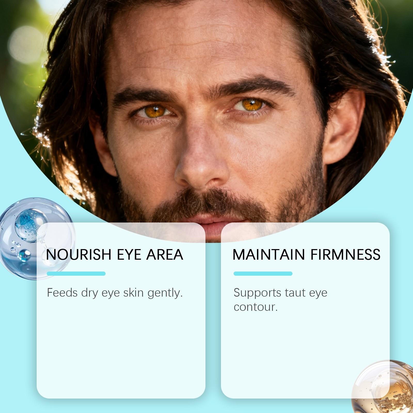 East Moon Men's Collagen Eye Cream, Gentle Care for Eye Area, Moisturizing and Easy Absorption, Hydrating Eye Cream for Men