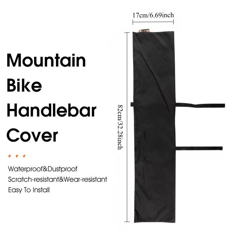 WEST BIKING Bike Handlebar Cover. 210 Nylon PU Waterproof and Dustproof Bike Handlebar Cover with Wear-Resistant Magic Straps Bicycle Accessories