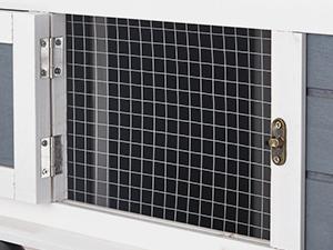 AECOJOY Large Chicken Coop 56" Wooden Yard Poultry Pet Hutch with Nesting Box Easy to Clean Waterproof UV Proof Two Chicken Nests Included Enclosure for 3-5 Chickens or 5-8 Bantams - Litter Tray Litter Tray