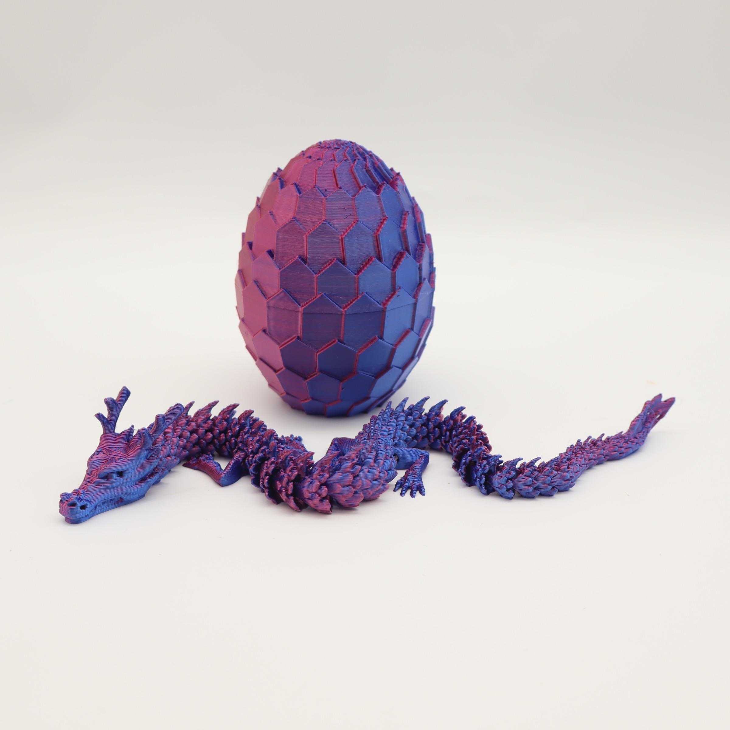 2pcs 3D Printed Dragon Egg Shaped Decorative Eggs, Collectible Figurines, Home Decoration Gift, Party Supplies, Perfect Christmas & New Year Present