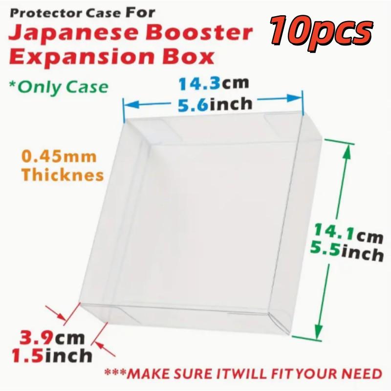 For Clear Plastic Display Box for Japanese Small Booster Box, Japanese Booster Box Case Display Protectors Convenient Stackable Storage Card Hobby Box