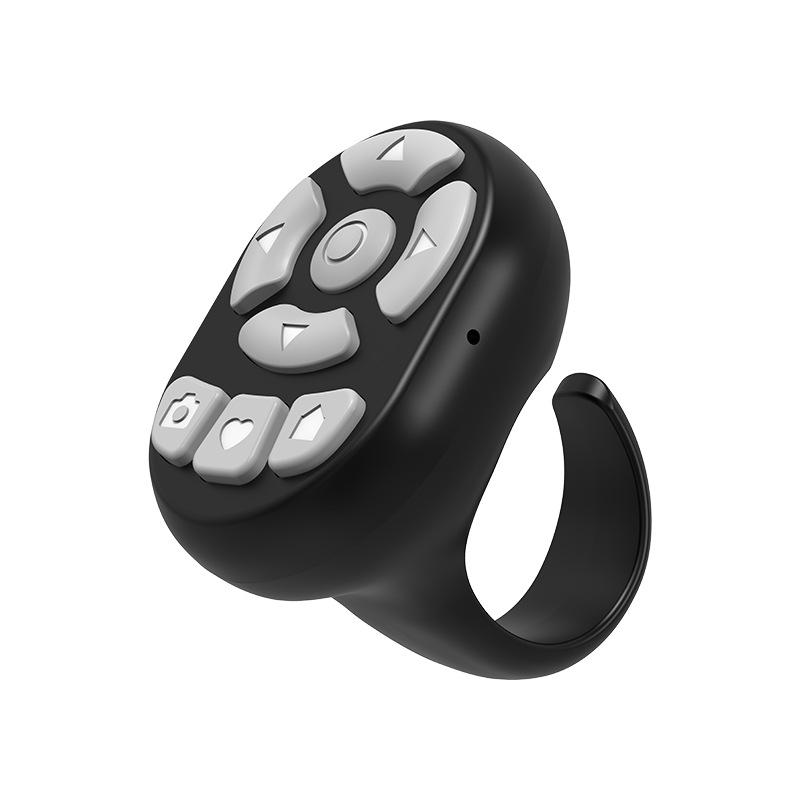 Multi-function BT Wireless Ring Remote Control Portable Fingertip Selfie Video Controller Automatic Page Turner Browsing For Phone