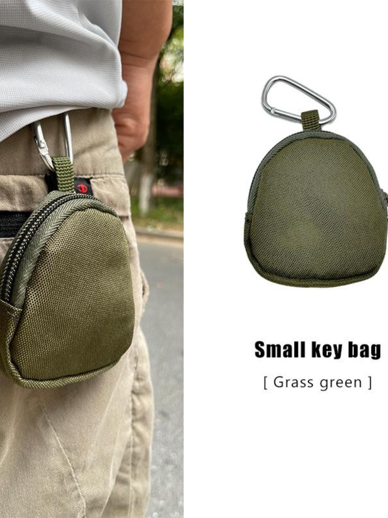 Portable Key Bag for Men, Coin Purse with Zipper, Outdoor Key Organizer, Convenient Key Holder, Essential Accessory for Daily Use