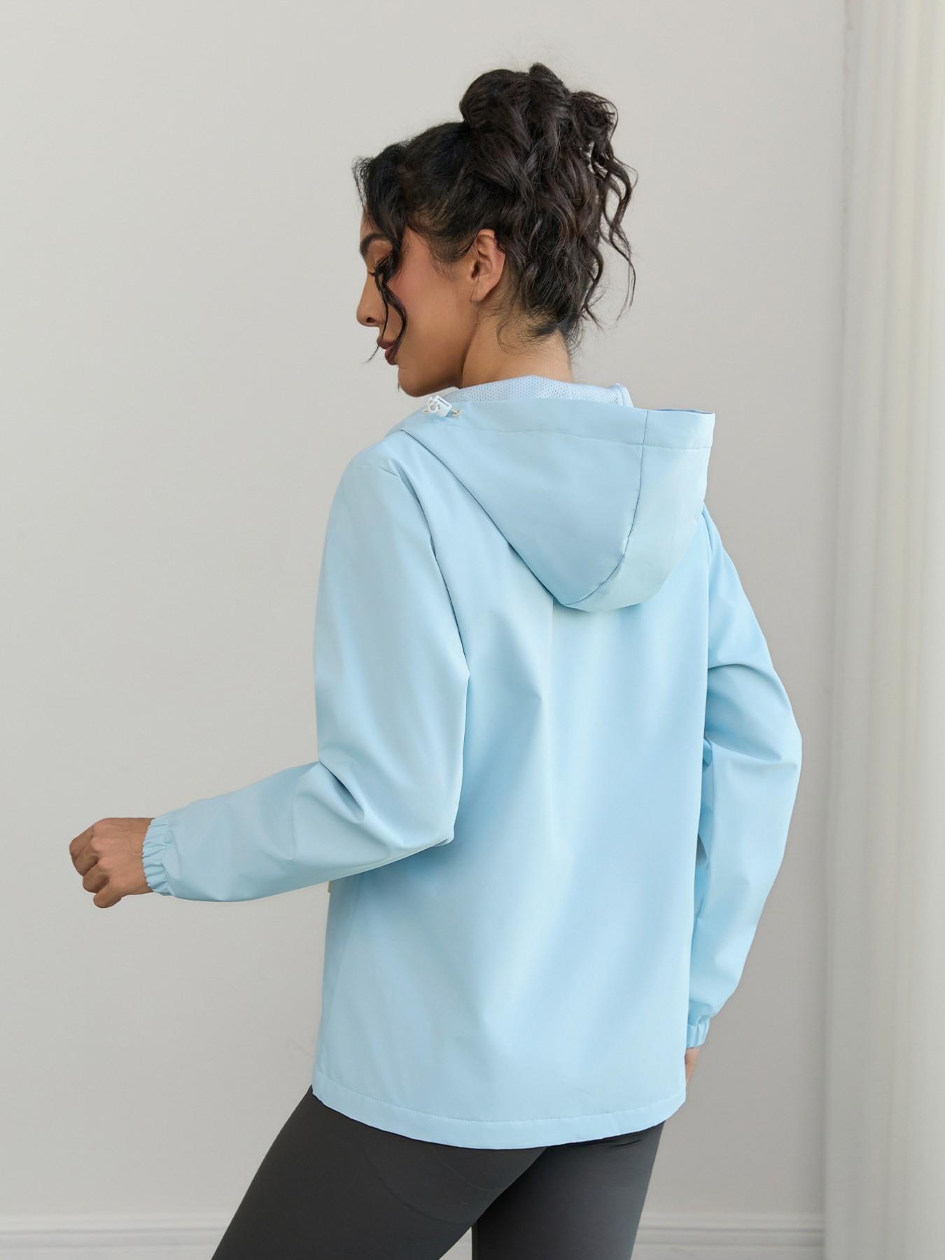 Thin Windproof Waterproof Jacket, Sports Jacket, Sporty Fashion Outerwear, Single Piece Thin Coat, Ideal for Outdoor Activities