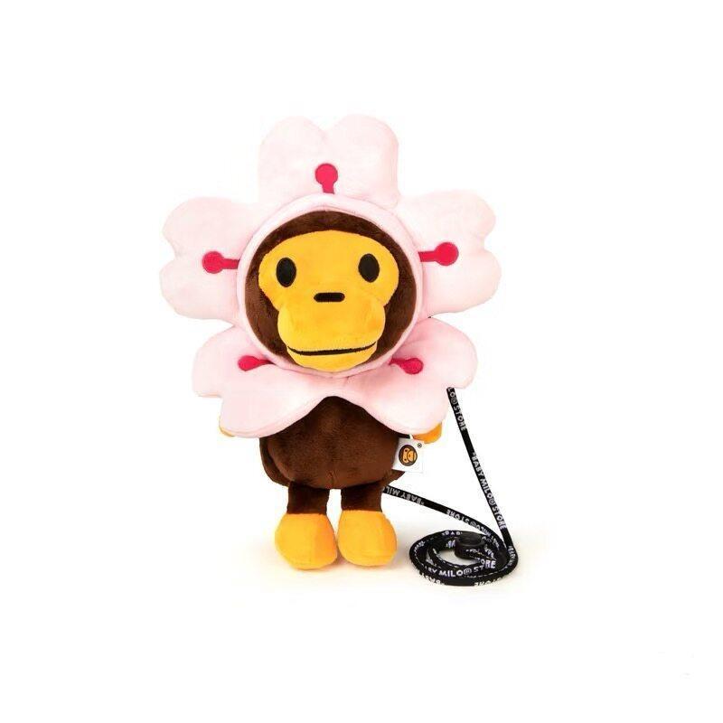 Plush Monkey Face Crossbody Bag - Stuffed Toy Messenger Bag for iPhone, Trendy Internet Celebrity Accessory