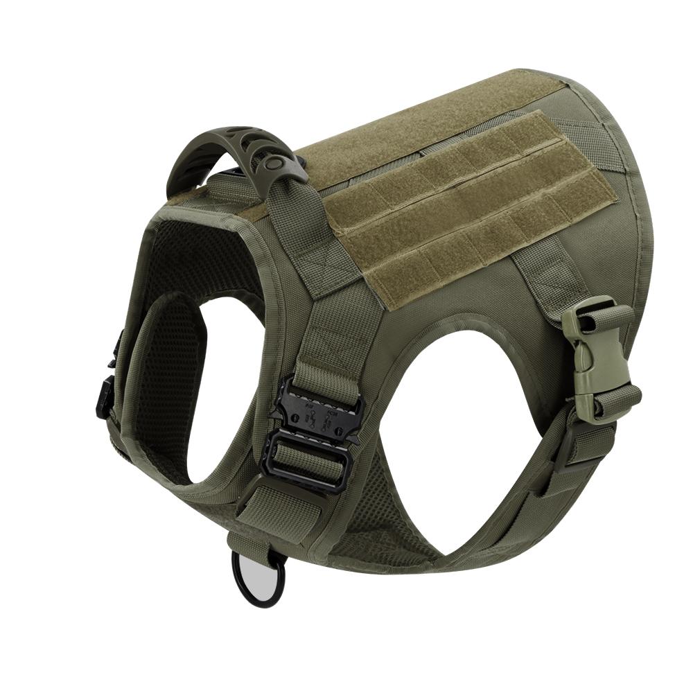 Tactical Dog Harness Leash Collar Set Large Dogs German Shepherd Malinois Training Walking Vest For All Breeds Dog