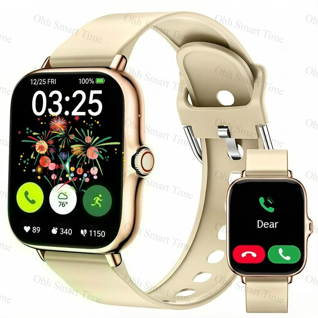 Smart Watch with Multiple Sport Modes and Customizable Faces, Elegant and Functional, Perfect Gift for Family Friends Couples