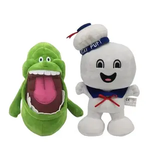 Marshmallow Man and Slimer stuffed Vintage Ghostbusters 3 Stay Puft Plush Bank Sailor stuffed Plush Toy Dollhristmas Gift 20CM