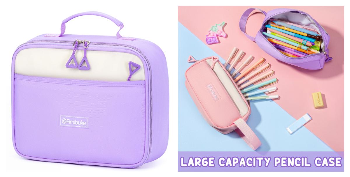 Fimibuke 3PCS Waterproof Backpack for School,Bookbag Set with Lunch Box & Pencil Case,colorful/Embroidery school bag for Elementary Middle High School,Backpag with Stationery,Back to School Gift,Birthday's Gift,Dealsforyoudays