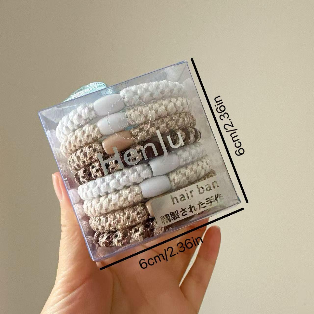 Colorblock Braided Hair Tie, High Elasticity Hair Rope, Fashion Accessory for Women and Men, Simple Headband for Thick Hair, Stretchy Hair Band, Fashionable Hair Accessories