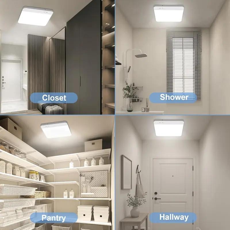 Rechargeable Motion Sensor Closet Light with Remote Control, 6000mah Battery, 400lm Brightness, 3 Color Modes, Magnetic Design for Indoor Lighting, Magnetic Closet Lights