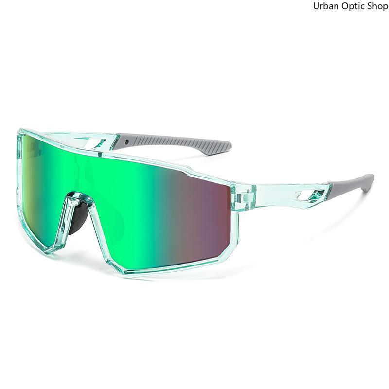 One-Piece Cycling Sunglasses for Men Women, UV400 Protection Windproof Colorful Mirrored Sports Eyewear, Lightweight Anti-Glare Glasses for MTB Road Bike Riding Driving Running Outdoor Activities,summer outifit,travel essentials