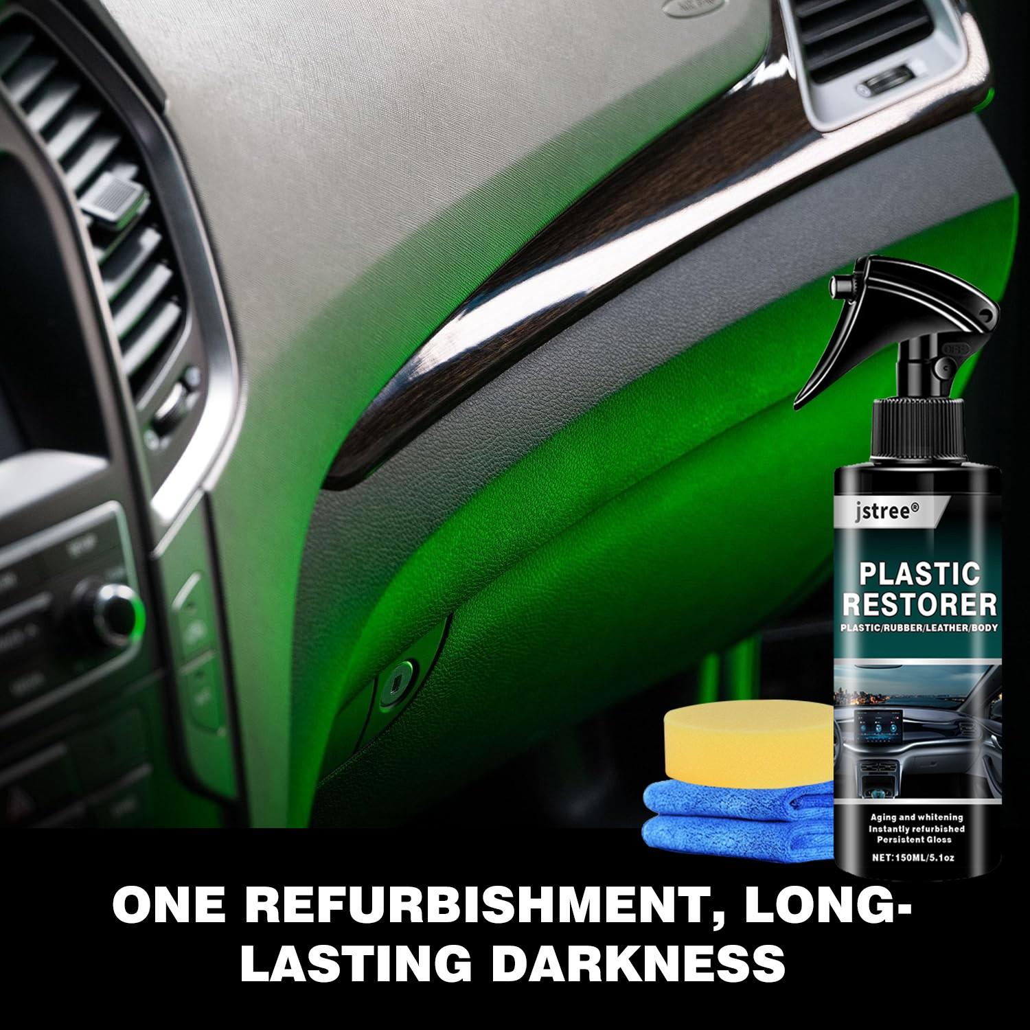 Car Plastic Refresher, Interior Repair, Bumper Restoration Tool, 150ML, Automotive Maintenance Solution