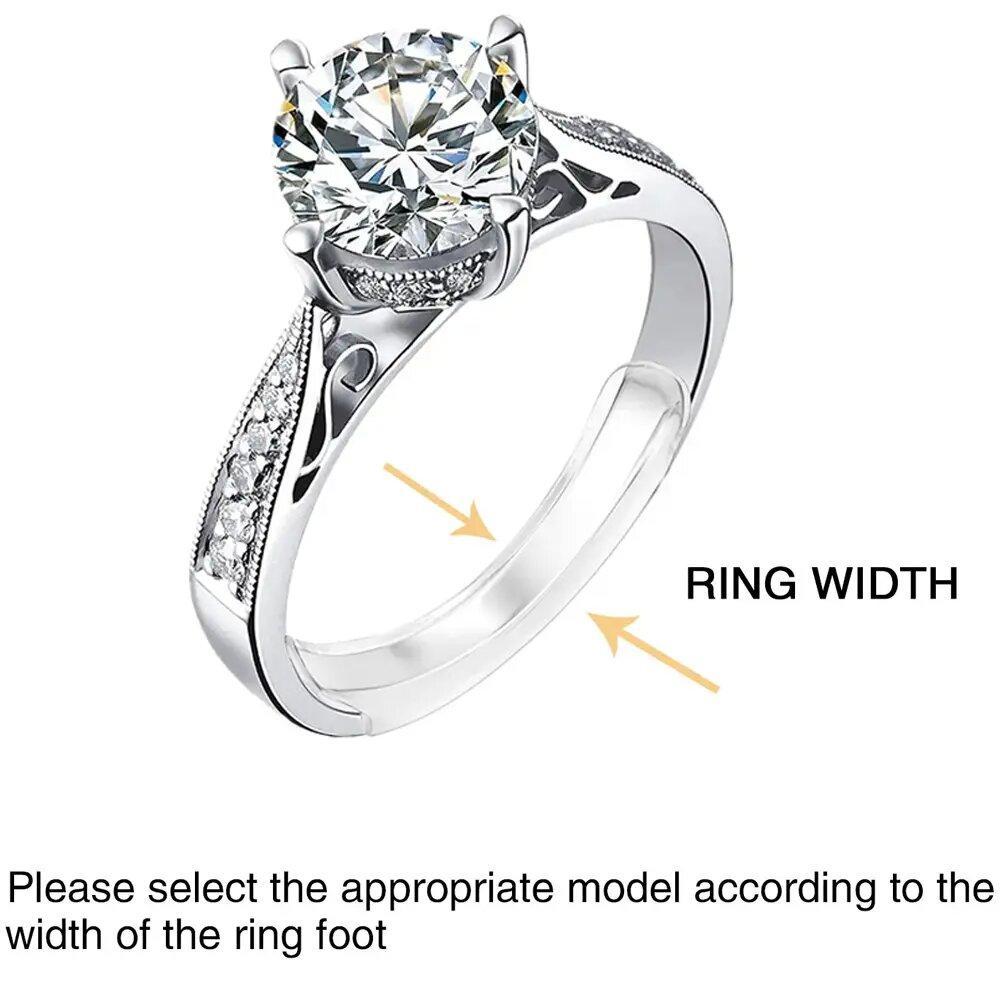 8-Pack Invisible Ring Sizer Adjuster for Loose Rings, Adjustable Ring Size Tool, Easy Fit Jewelry Accessory, Perfect for All Sizes