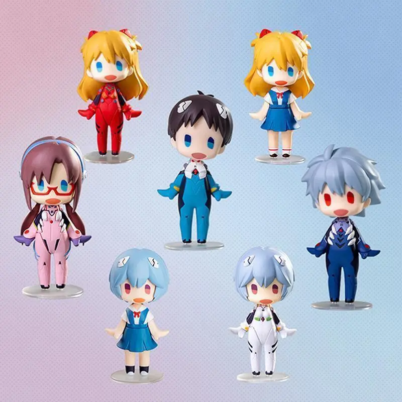 2026 hot item NEON GENESIS EVANGELION Anime Figure Toys Shinji Rei Asuka Figure Q Version Action Figure Kids Gift Model Dolls Toy Fans Collect Popular toys