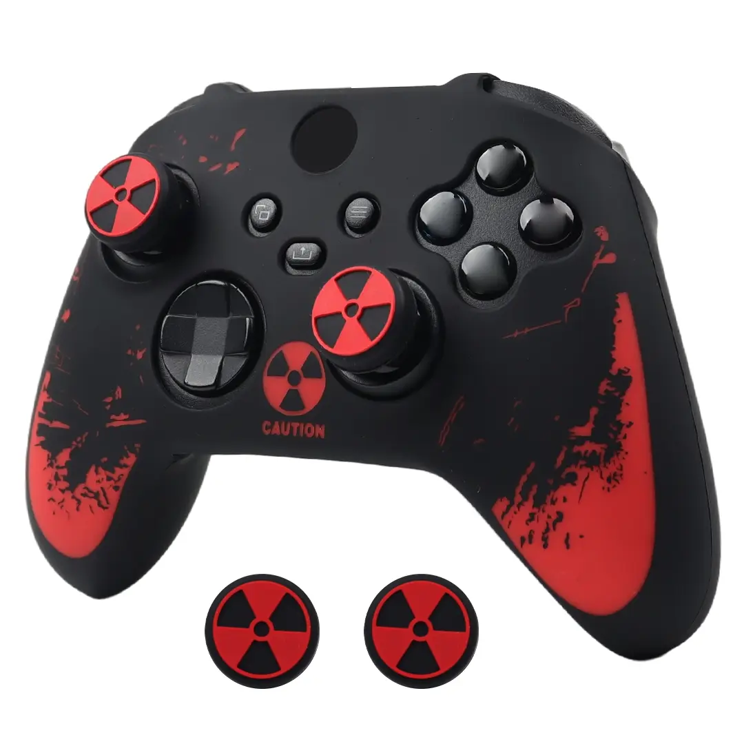 For Xbox Series X Gamepad Skin Soft Silicone Cover Perfect Fit for Xbox Series S Controller Case with Joystick Grip Caps Controller Accessory