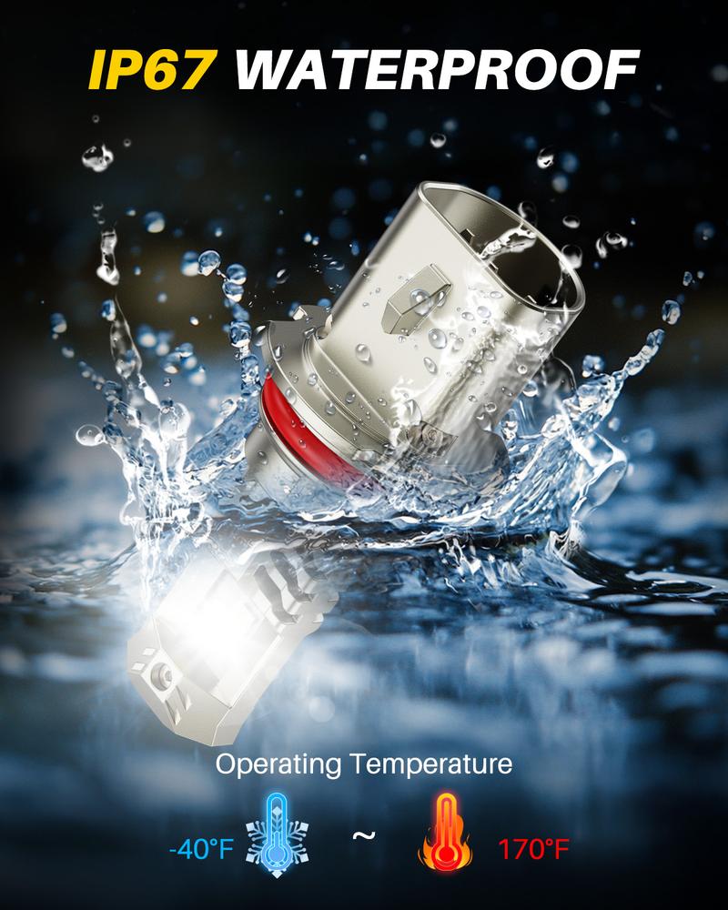 AUTOONE HB5/9007 Headlamps Fog LED Light Car Bulbs, 26,000LM White 6000K with Cooling Fan, Brighter Halogen Headlight Replacement, Plug & Play, IP67 Waterproof, Quick Installation, Universal Fit for Cars/Trucks/SUVs Autos Parts Automotive Vehicle AUTOONE HB5/9007 Headlamps Fog LED Light Car Bulbs, 26,000LM White 6000K with Cooling Fan, Brighter Halogen Headlight Replacement, Plug & Play, IP67 Waterproof, Quick Installation, Universal Fit for Cars/Trucks/SUVs Autos Parts Automotive Vehicle