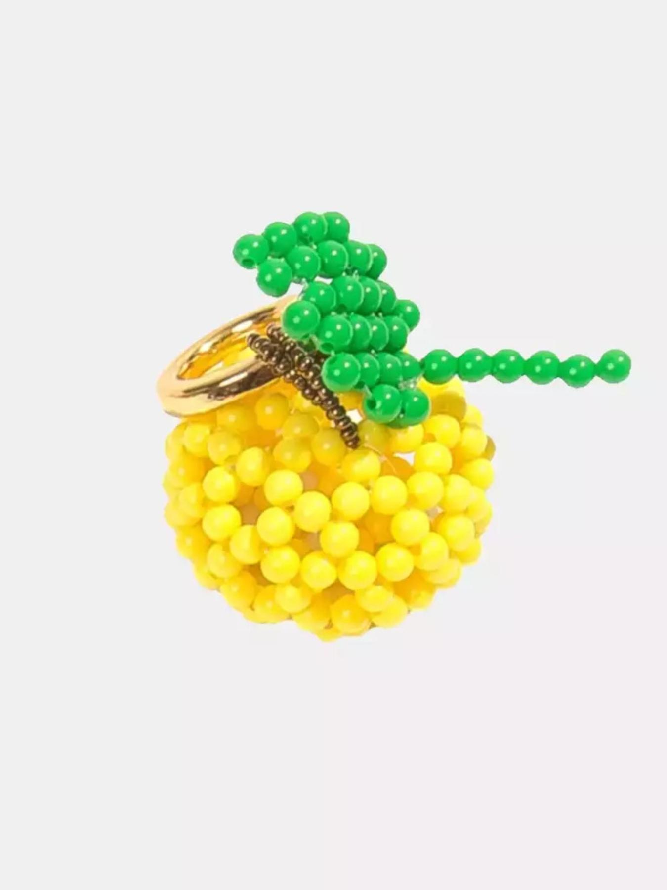 New Fruit Series Apple and Watermelon Pendant DIY Colored Bead Series 18K Gold Color Retention
