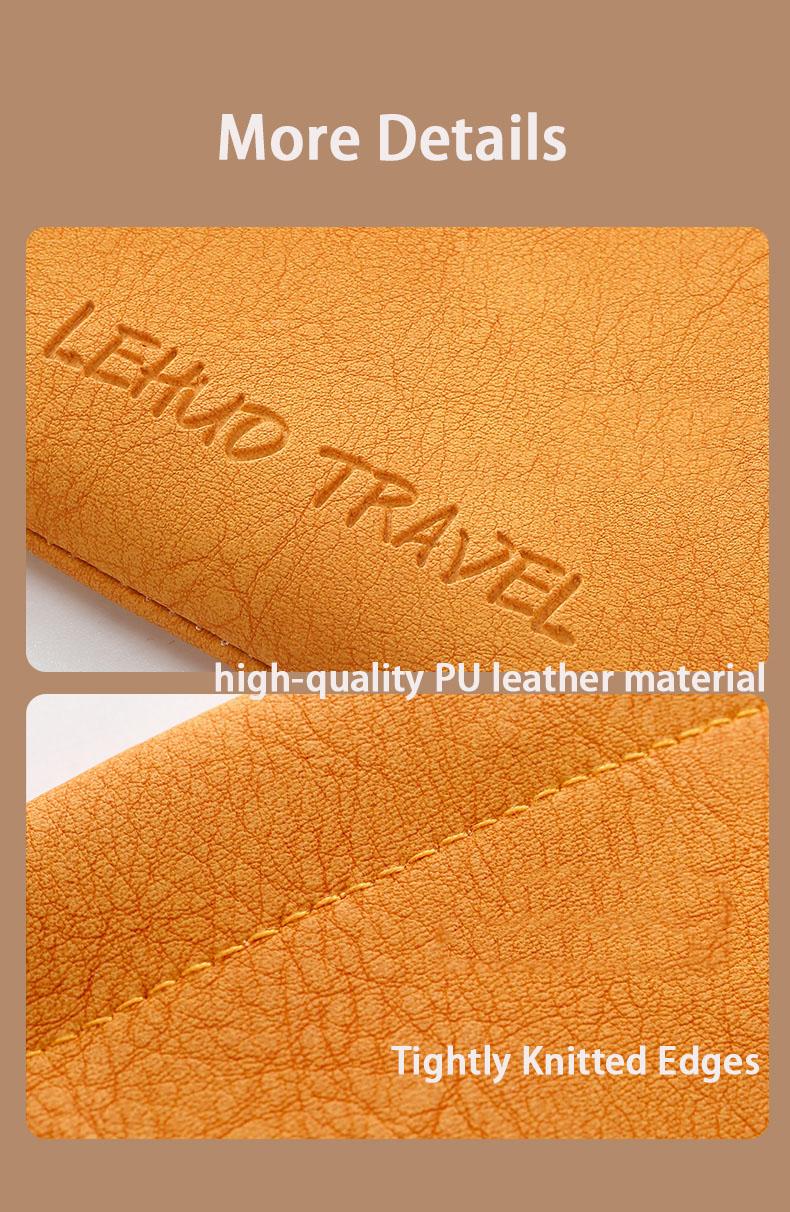 Leather Eyeglasses Cases PU Soft Sunglasses Pouch Squeeze Top Portable Glasses Cases for Men Women